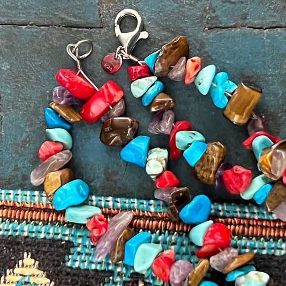 Native American Multi Stone Necklace - Picture 5 of 11